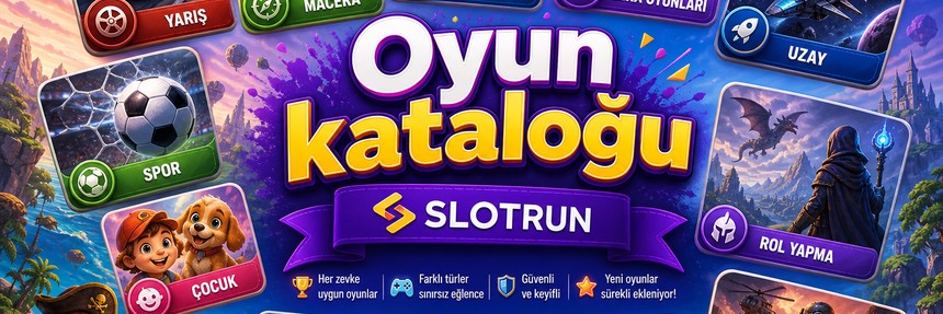 Slotrun oyun kataloğu tanıtım kapak görseli