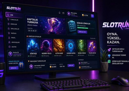 Slotrun online oyun platformu arayüz görseli